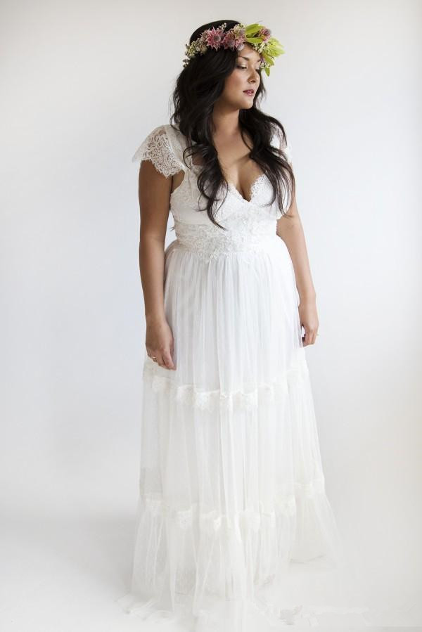 A country wedding dress plus size