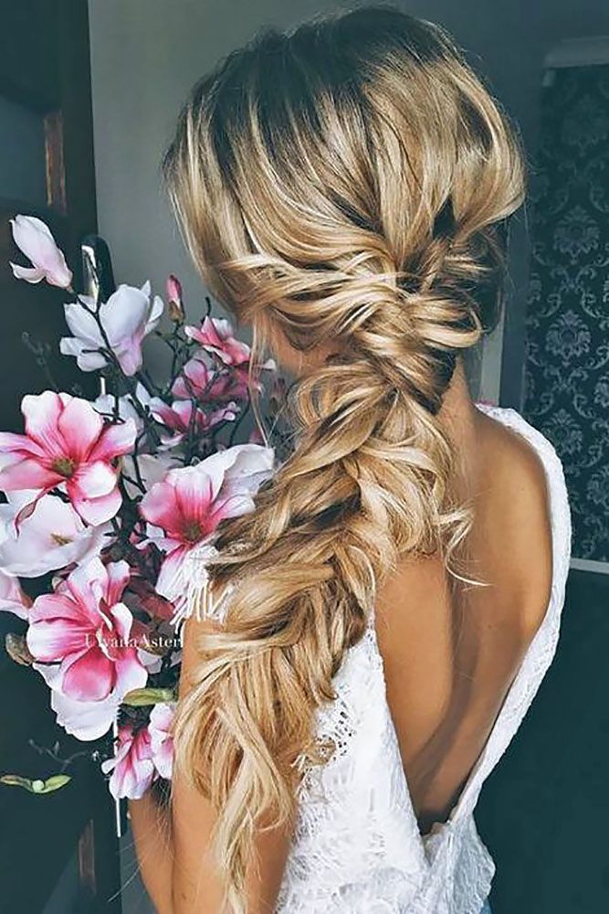 A braided wedding hair