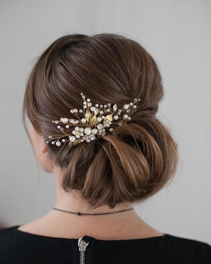 An elegant wedding hairstyle