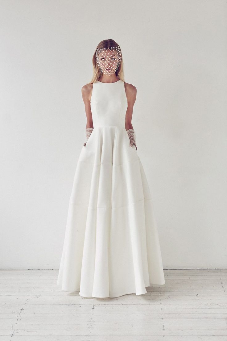 An elegant wedding gown