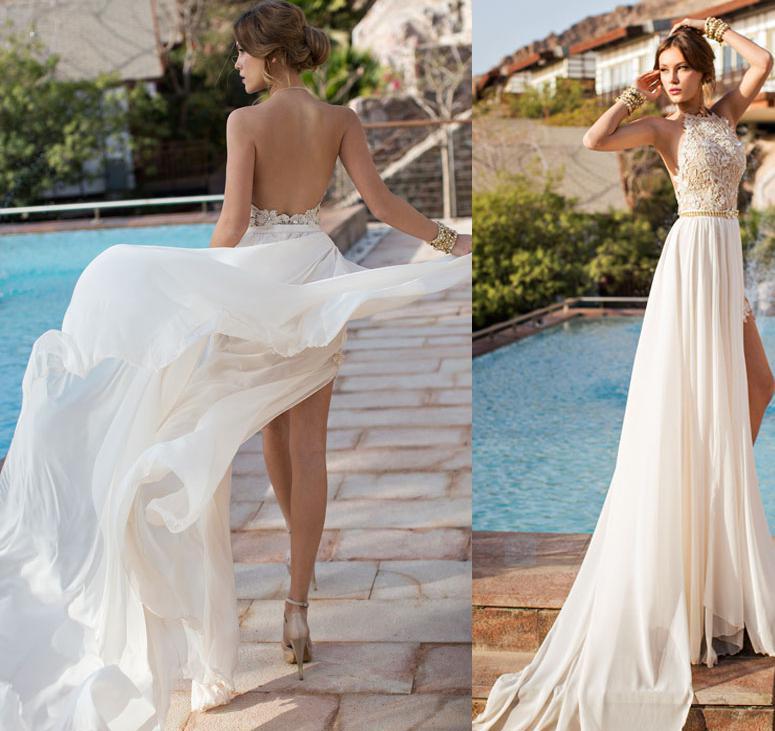 Julie Vino backless wedding dress