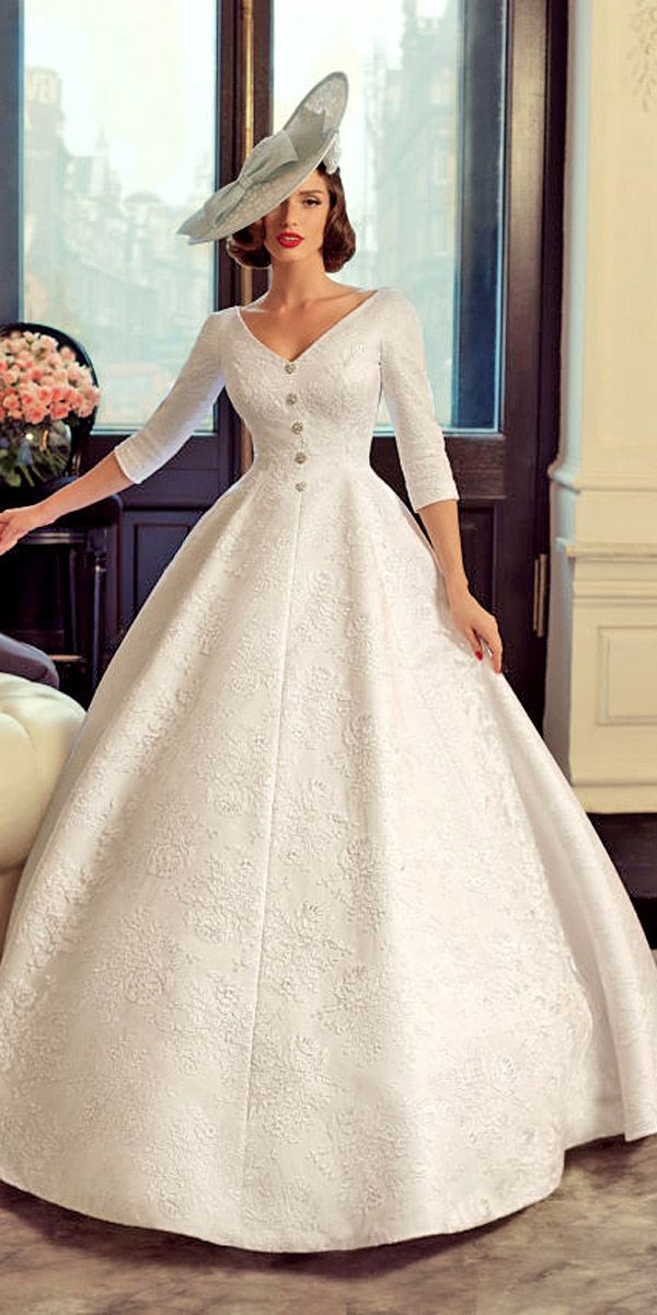 A vintage bridal dress