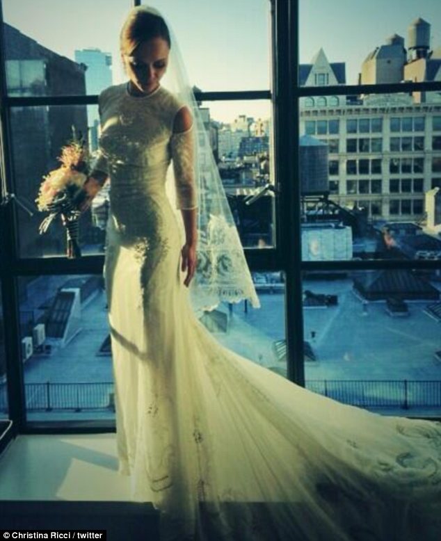 Christina Ricci's wedding dress