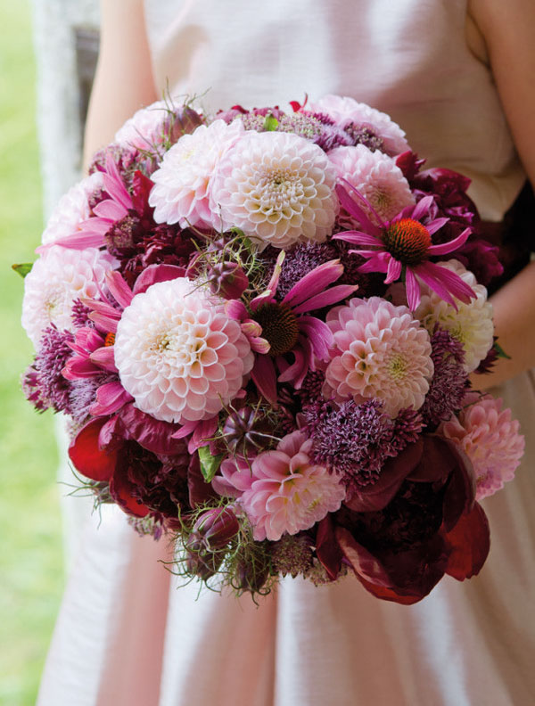 Chrysanthemums wedding bouquet
