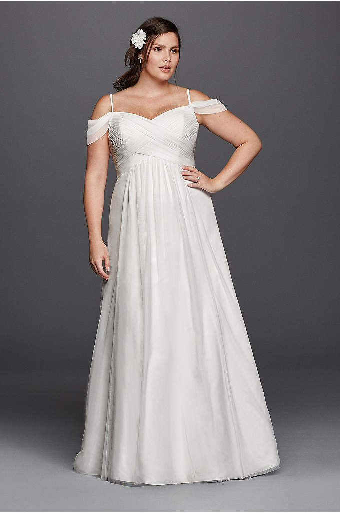 Empire waist plus size wedding dress