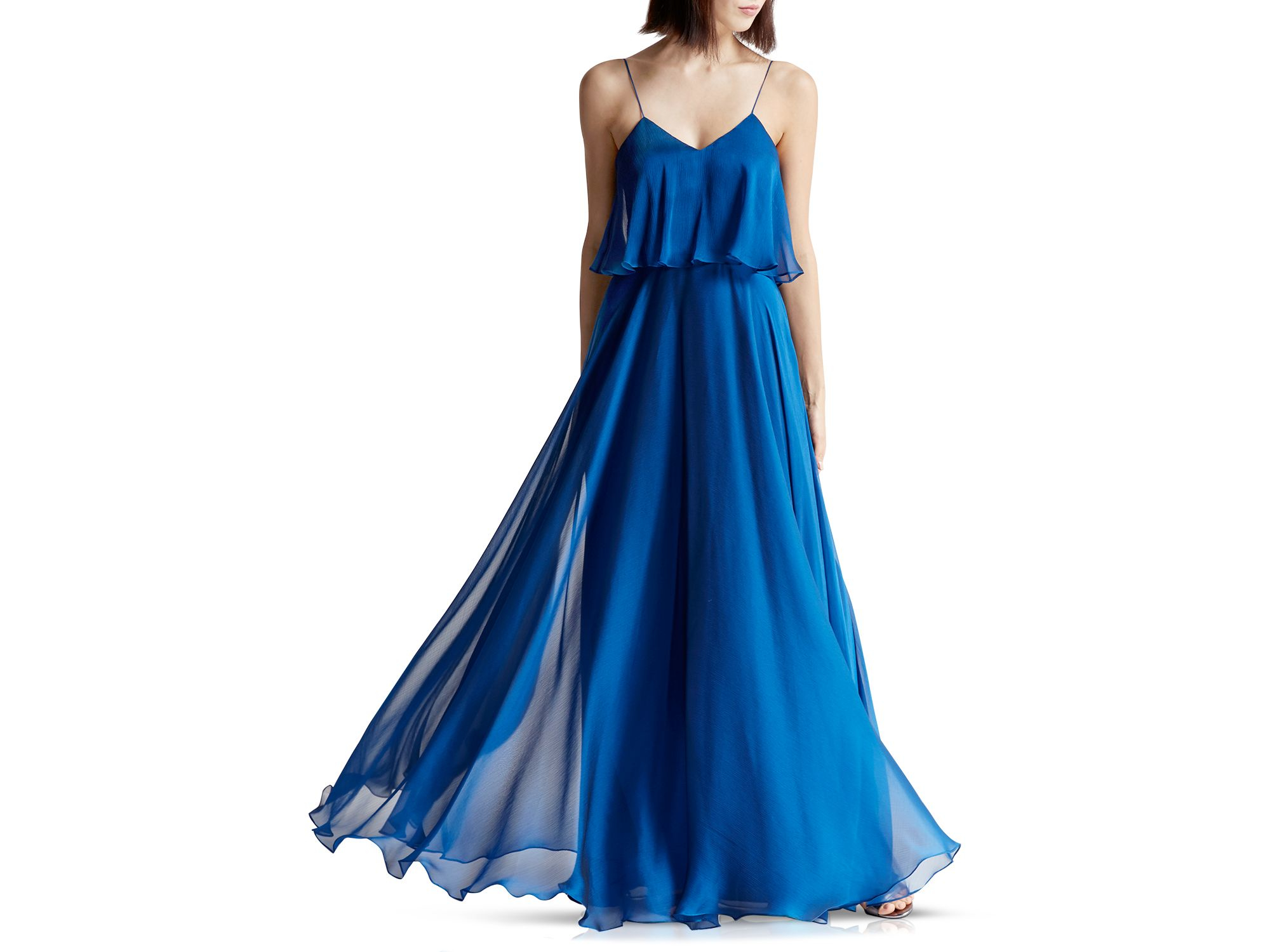 Simple maxi gown for wedding guest
