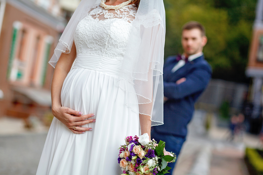 Empire Waist Maternity Wedding Dress