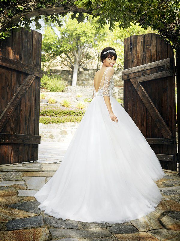Low back wedding dress by Moonlight Bridal