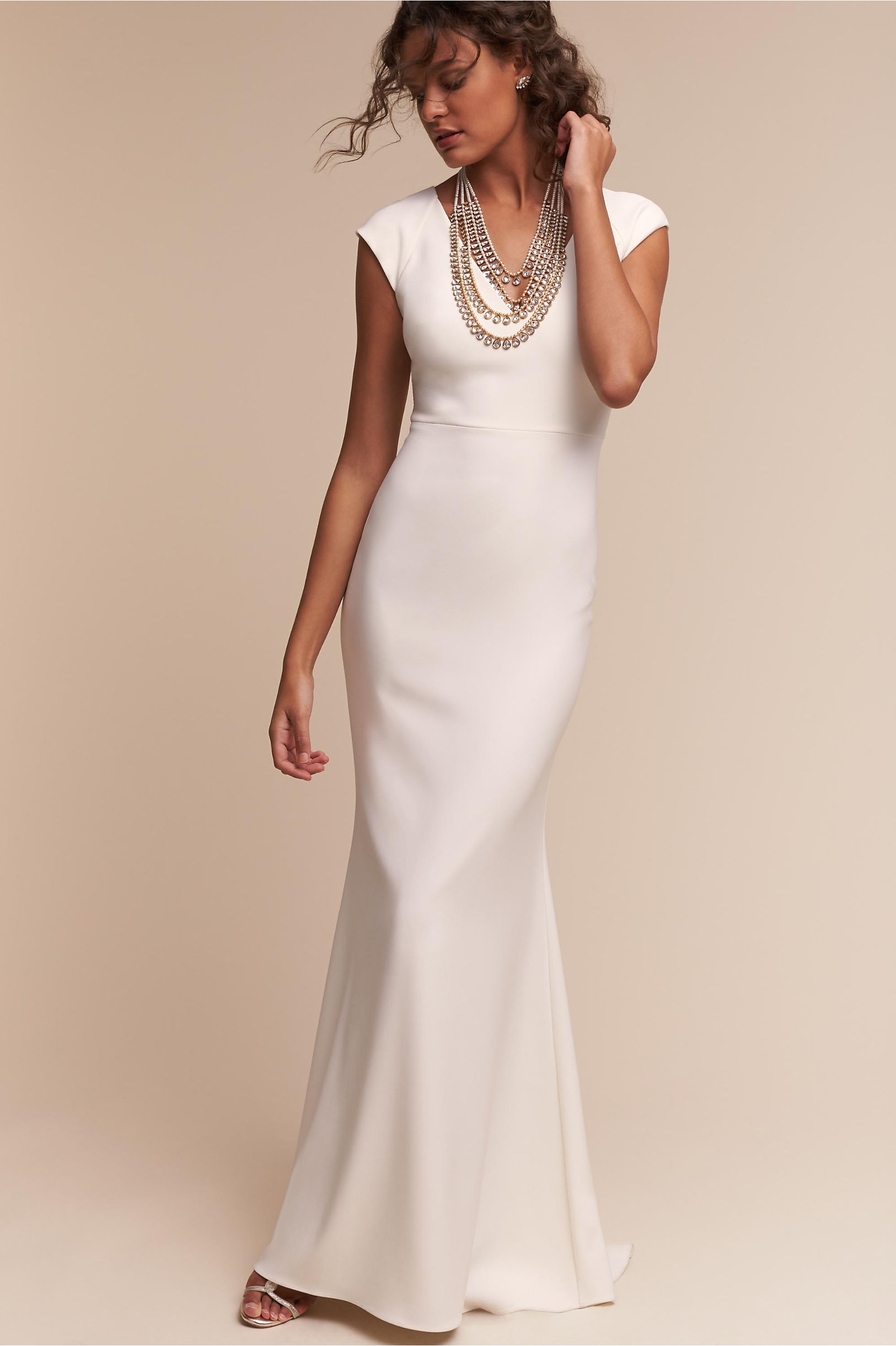 sheath wedding dress