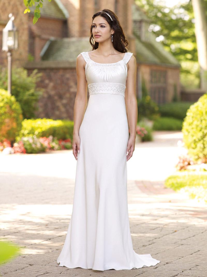 An informal wedding dress for older brides