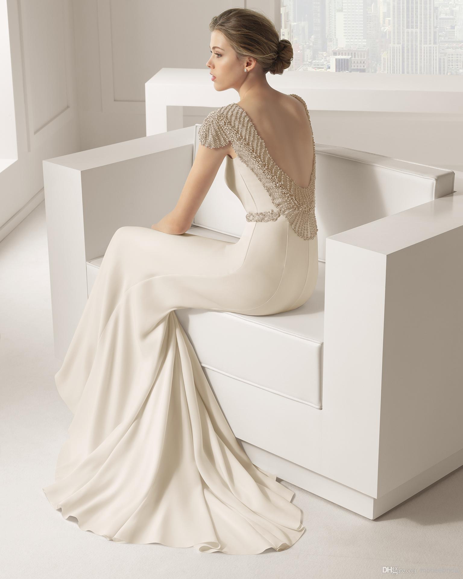 Elie Saab sheath wedding gown