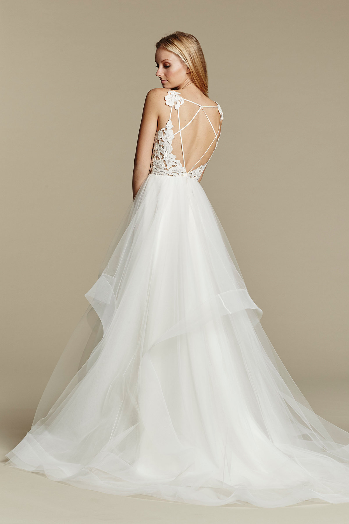 Hayley Paige bridal lace tulle ball gown