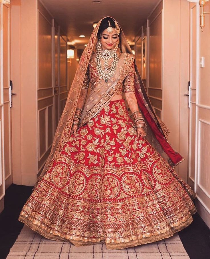 red wedding suit for bride