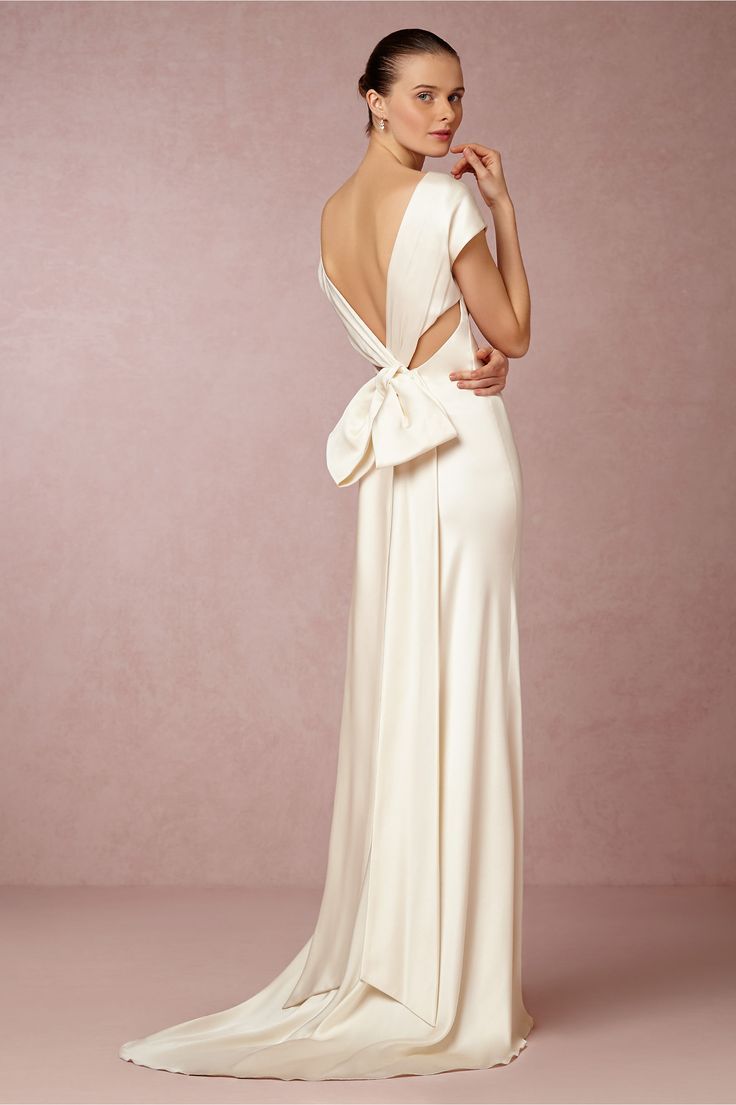 Nicole Miller simple wedding dress