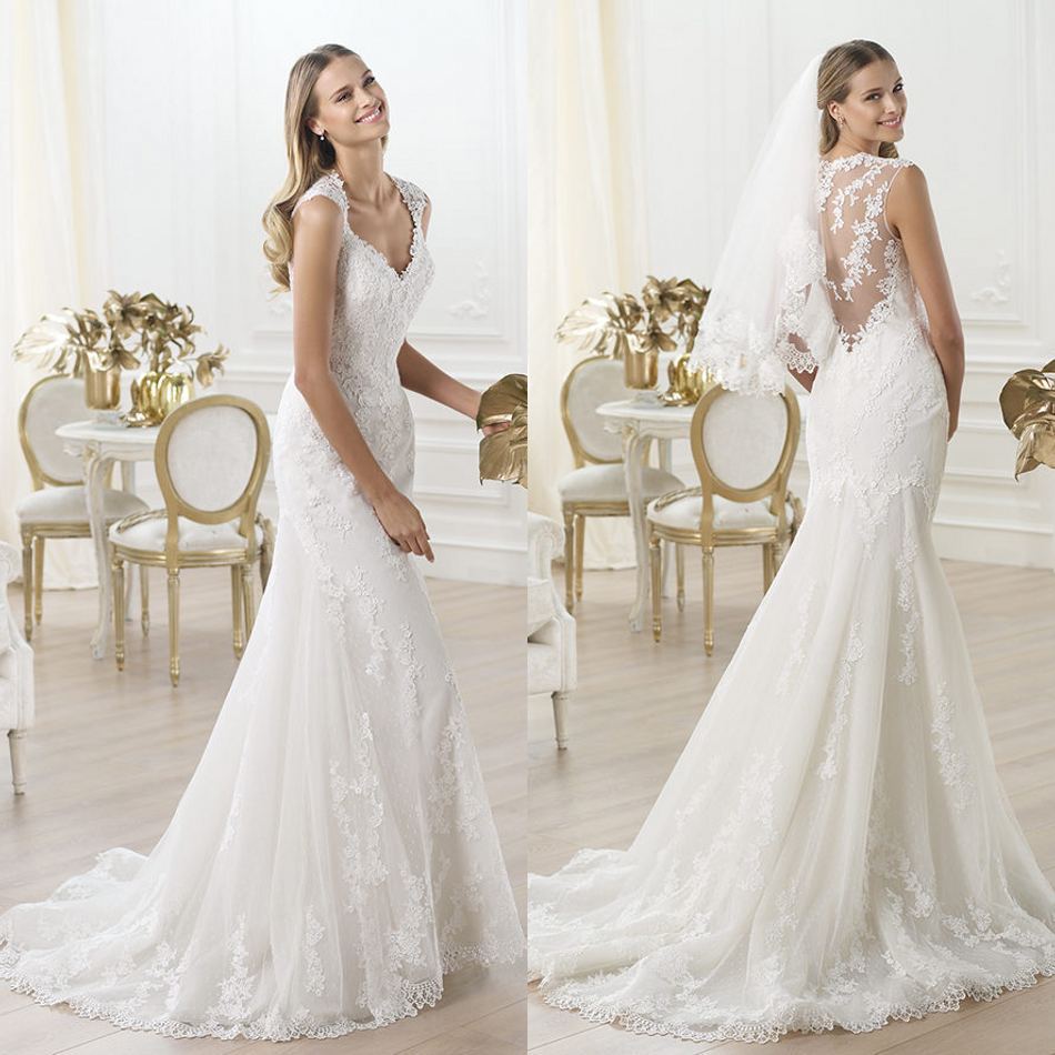 Amazing Lace Back Wedding Dress  Don t miss out 