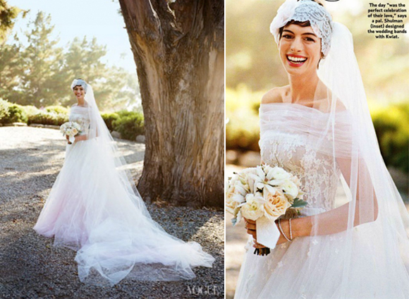 Anne Hathaway's wedding dress