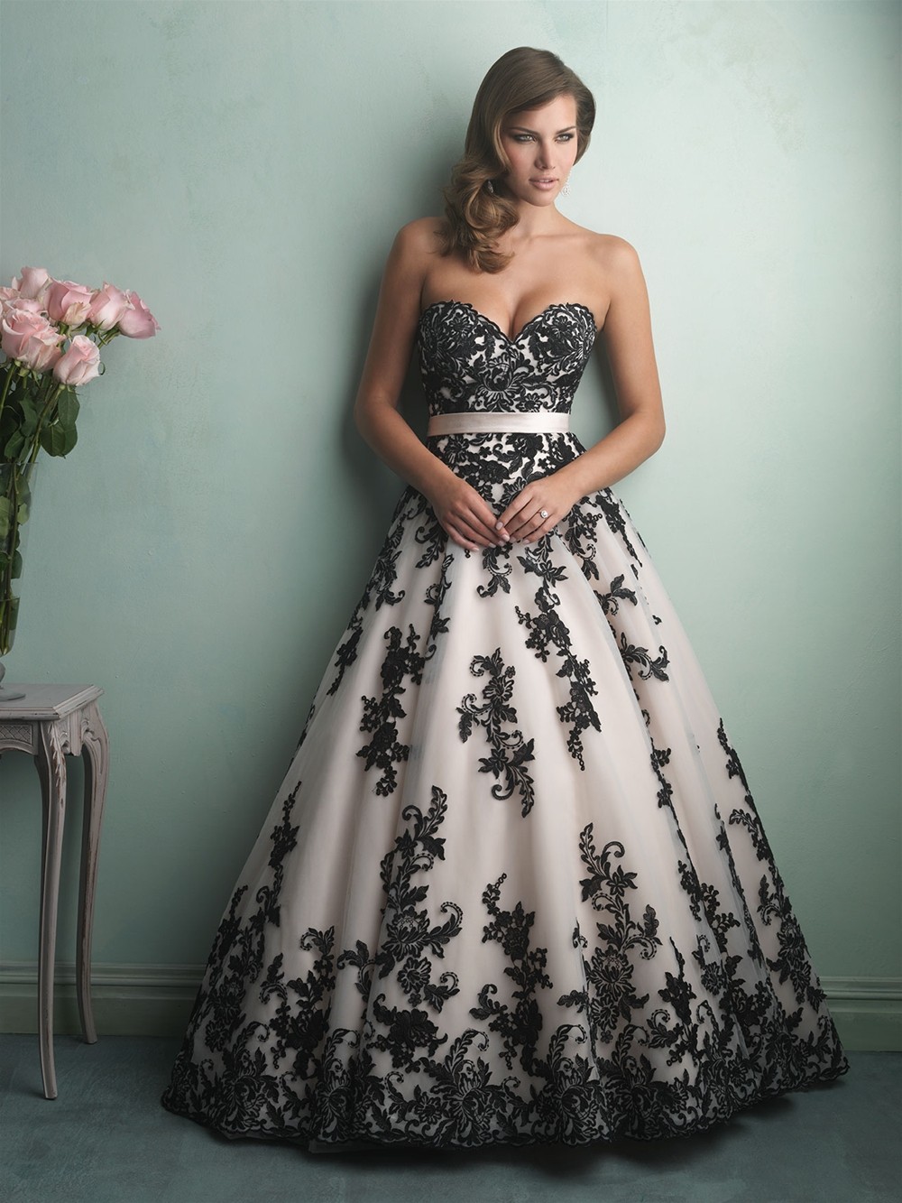 30 Ideas Of Beautiful Black And White Wedding Dresses The Best Wedding Dresses