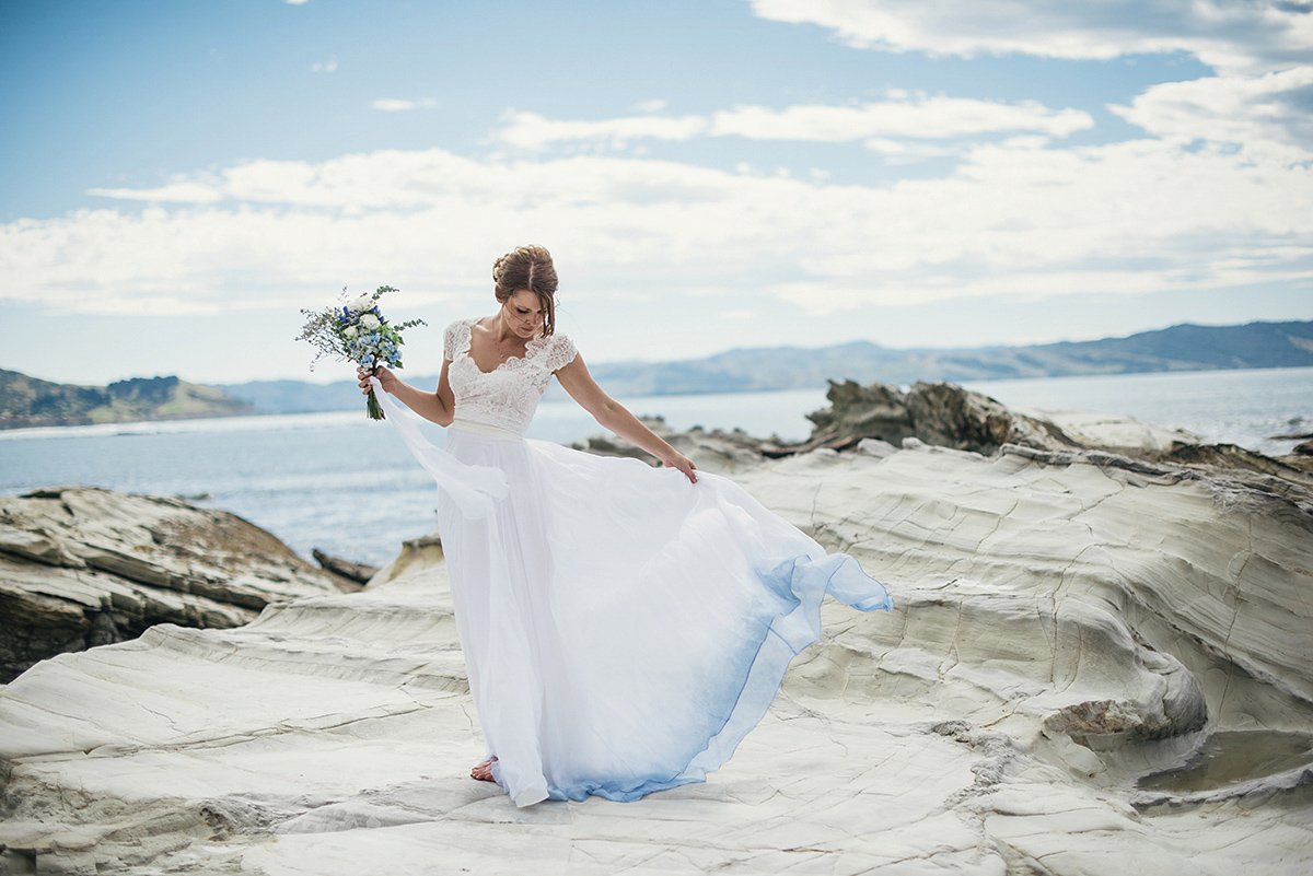 Beach wedding dress