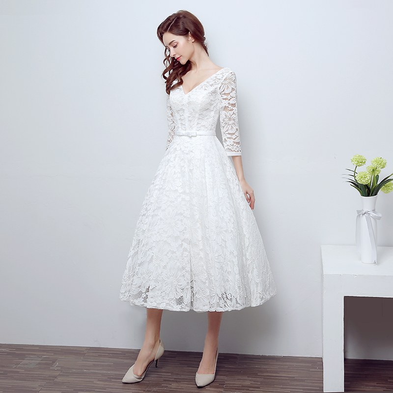 Lace bridal dress