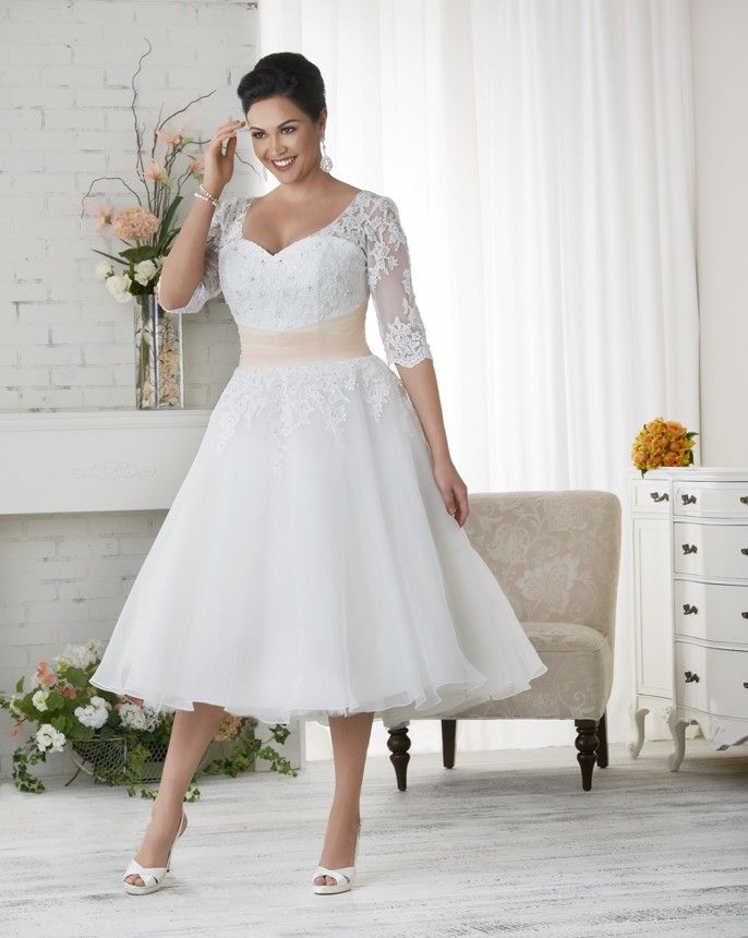 Plus-size wedding dress