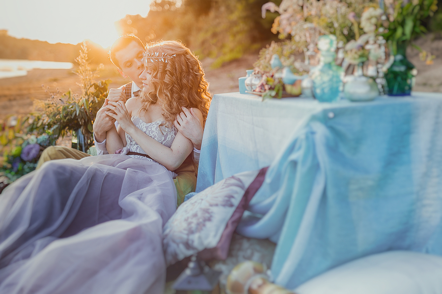 Lavender Wedding Dress