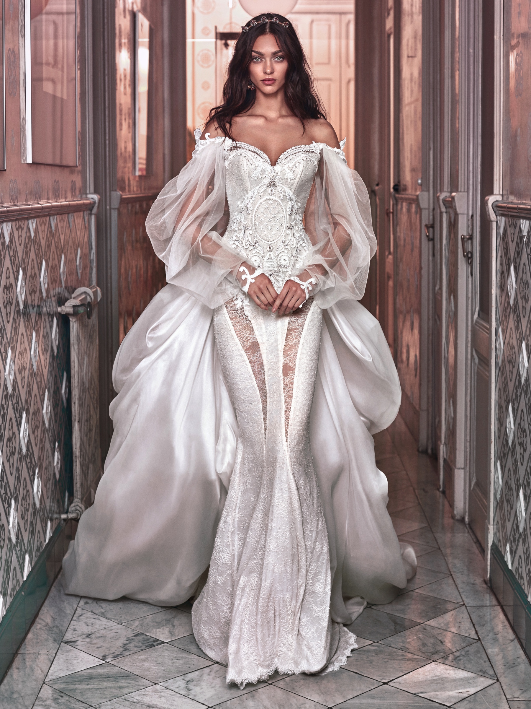 Sexy Victorian-inspired wedding dress