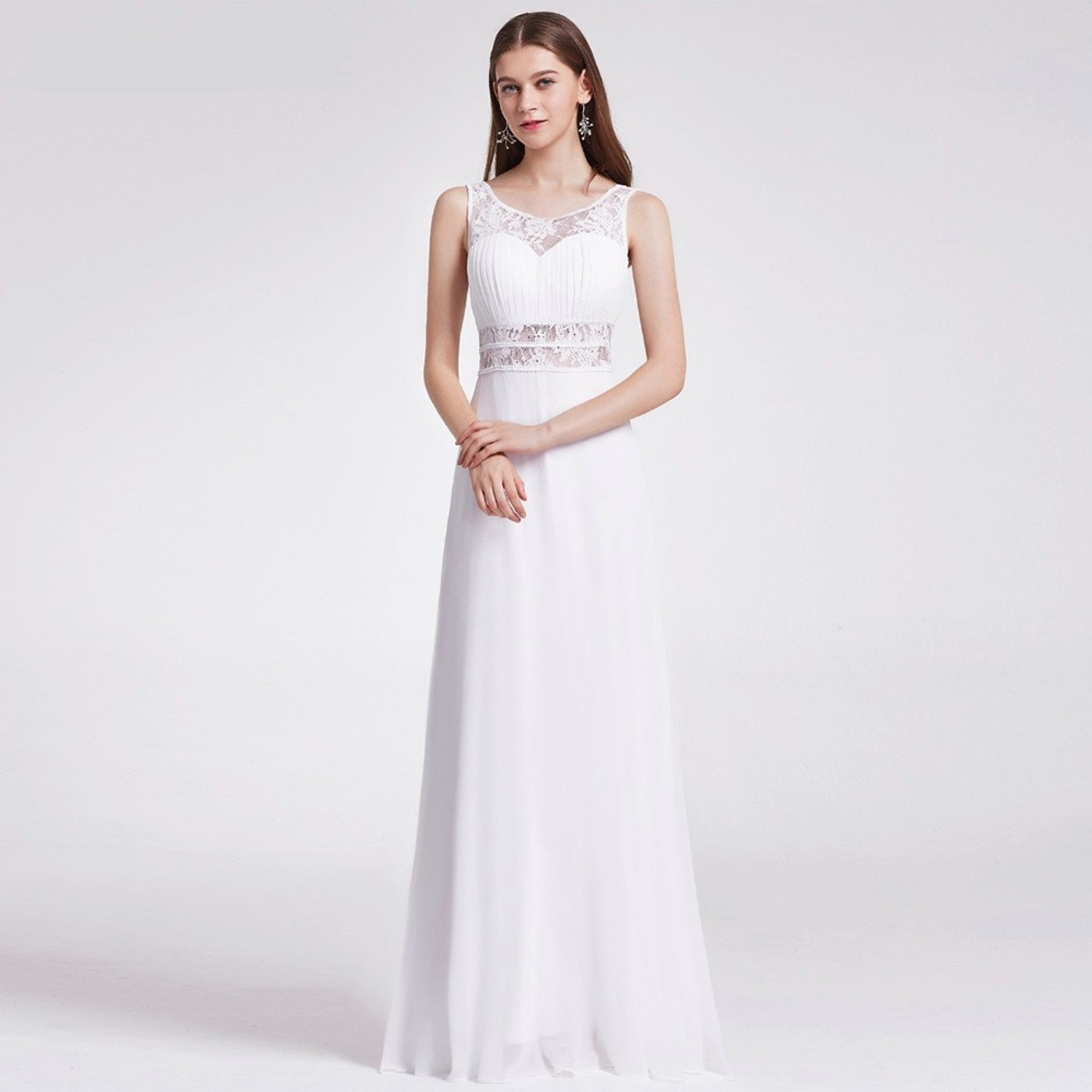 beautiful plain wedding dresses