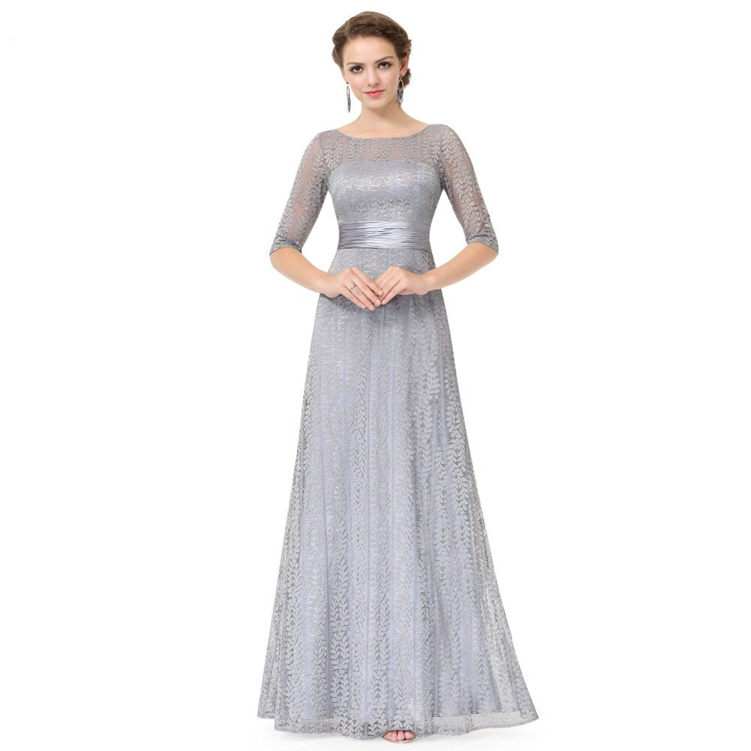 Gray bridesmaid dress