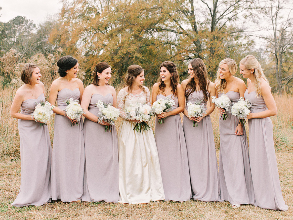 long bridesmaid dresses with boots