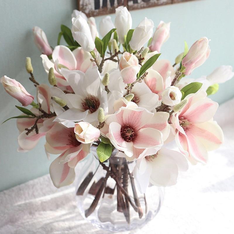 Artificial magnolia flowers