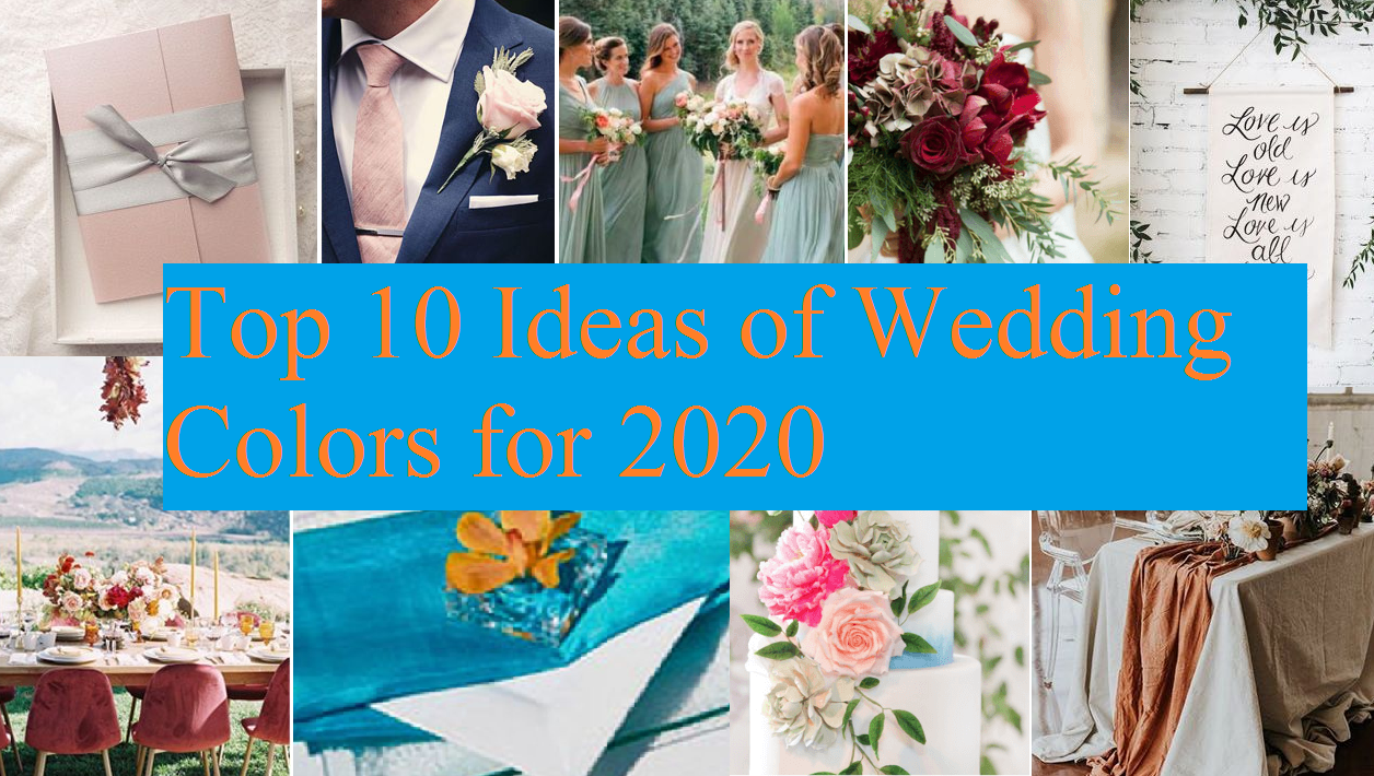 2020 wedding color outlet trends