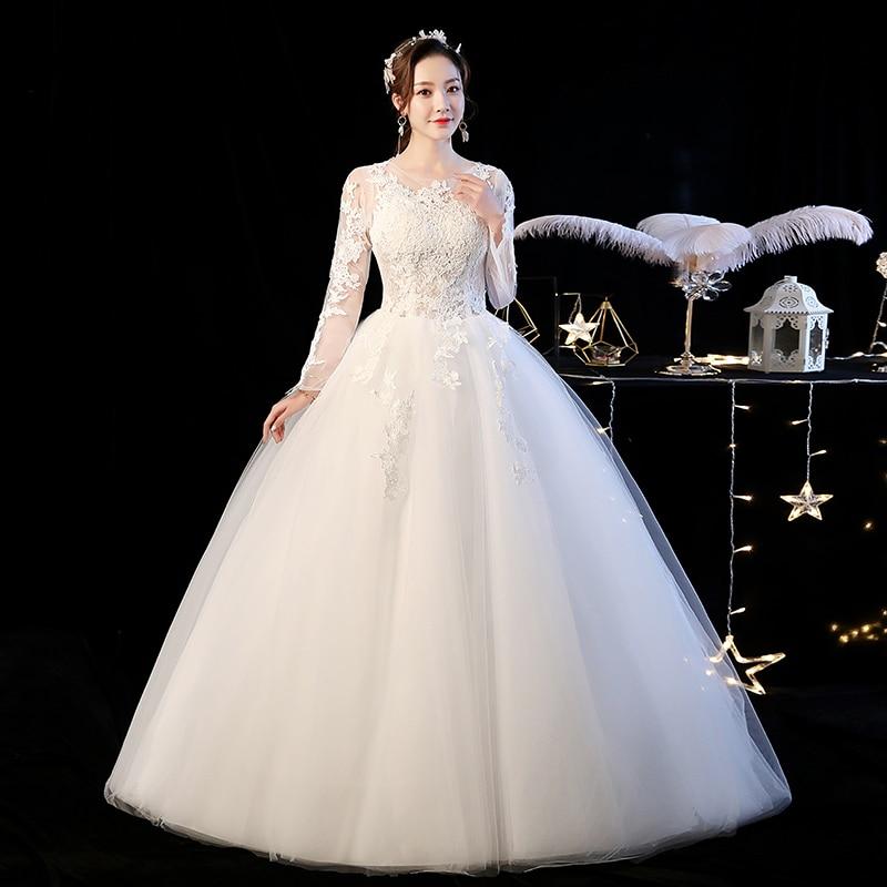 High neck wedding dress with sleeves