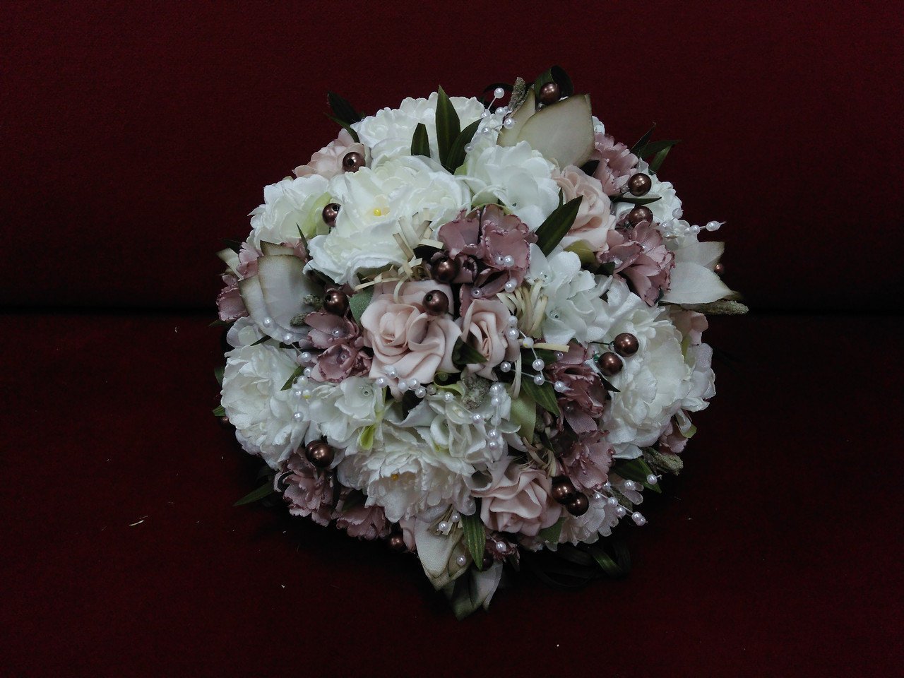 Ivory and blush bridal bouquet