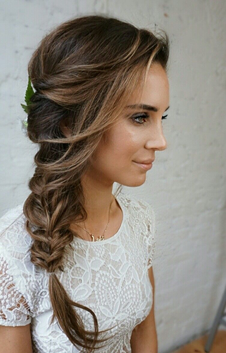 Side fishtail braid