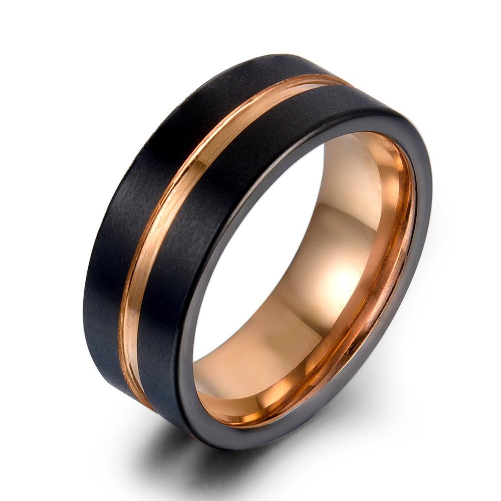 Two color tungsten carbide ring