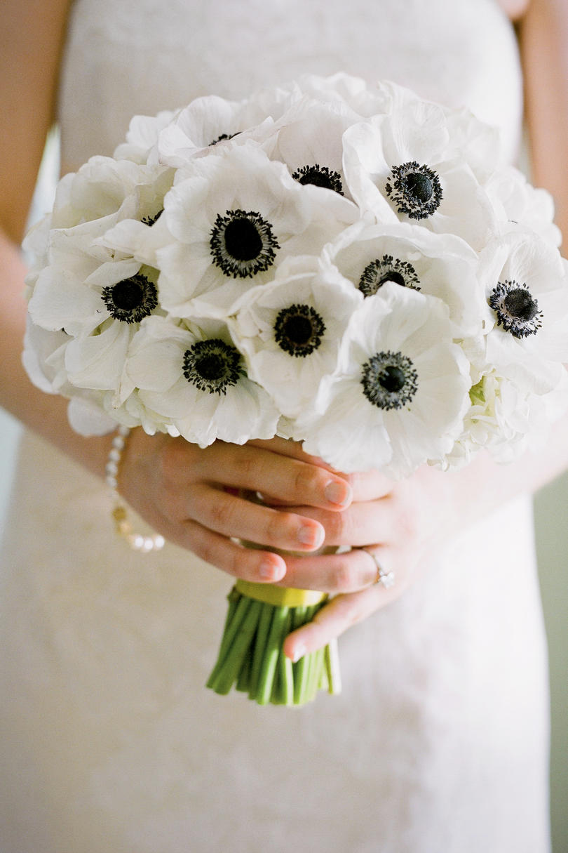 Anemone wedding bouquet