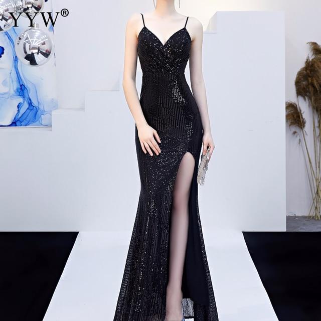 Black sparkling dress