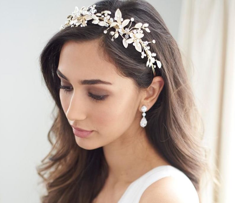 flower headband wedding